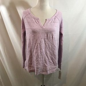 Calvin Klein lavender long sleeve top - womens lar